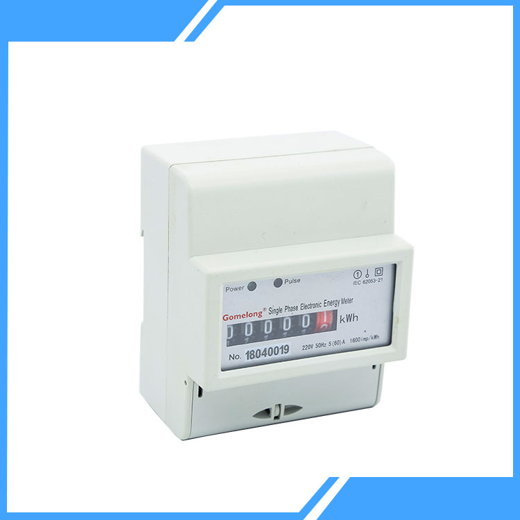 Satu Fase Dua Kawat Din Rail Kwh Meter Box